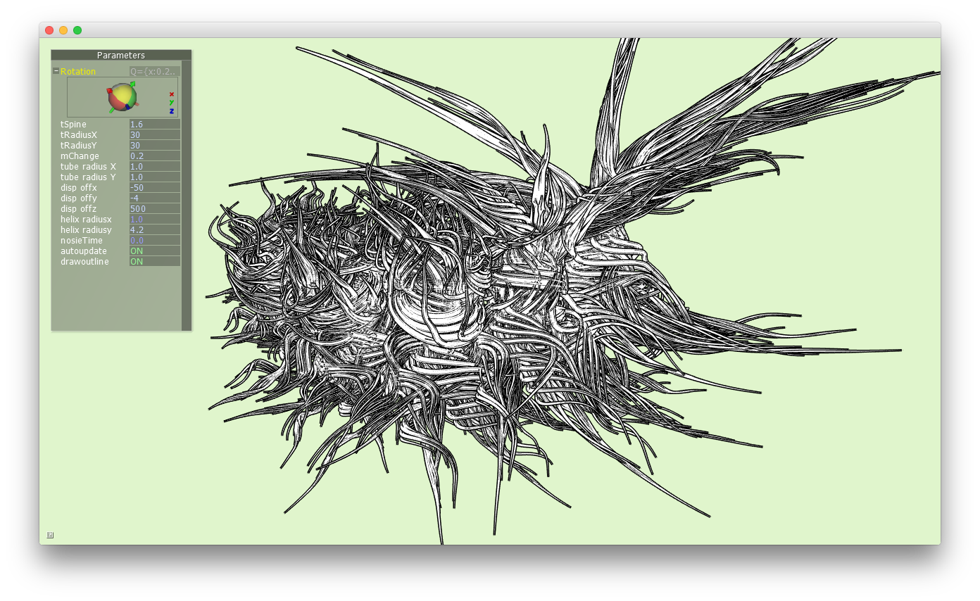 Screenshot of the Cinder application interface used to create the braids.