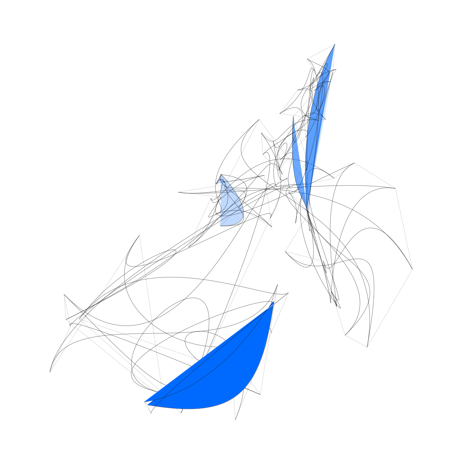 An everydatum visualization created from data captured by the mobile sensor.